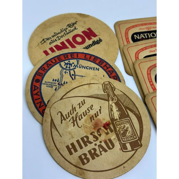Vintage Lot of Beer Coasters Assorted Breweries Bar & Brewery Collectibles Retro - Picture 2 of 7